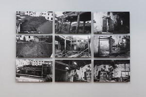 AI WEIWEI Wang Family Ancestral Hall Photographs, 2015. 9 b/w prints 79 x 48 x 3,5 cm each. Courtesy: the artist and GALLERIA CONTINUA, San Gimignano / Beijing / Les Moulins. Photo by: Oak Taylor-Smith